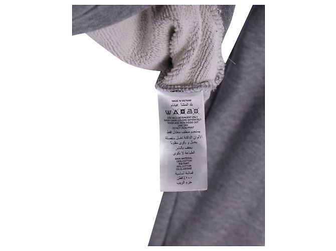 Autre Marque Adidas Logo Hoodie aus grauer Baumwolle - Ansicht 5