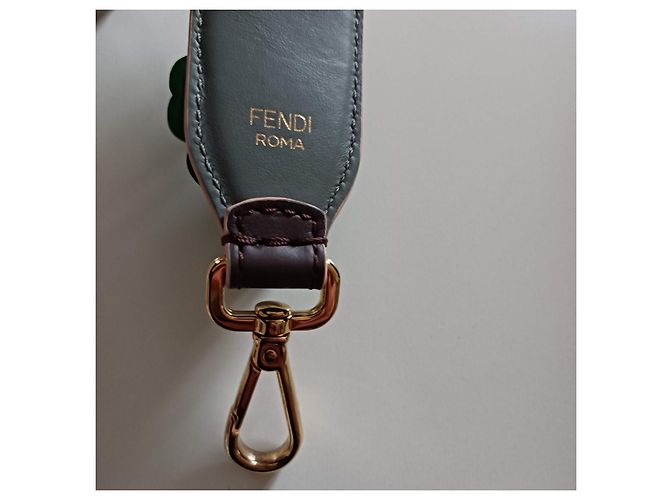 Fendi Cove Leather Handle with Multicolored Flowers Multiple colors - view 2
