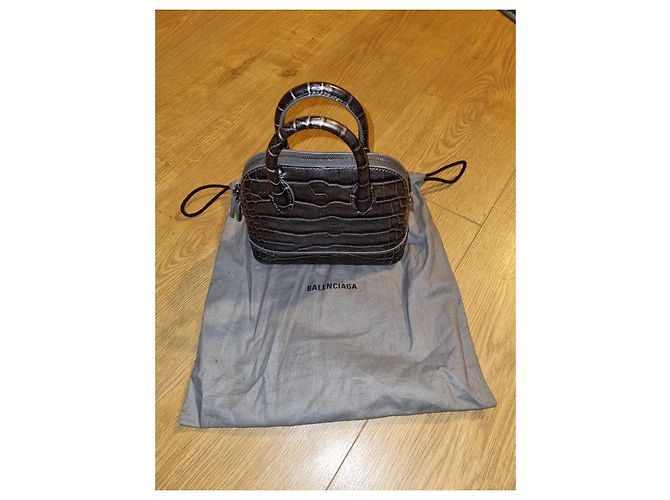 Borsa a mano Balenciaga in pelle grigia Grigio - vista 2