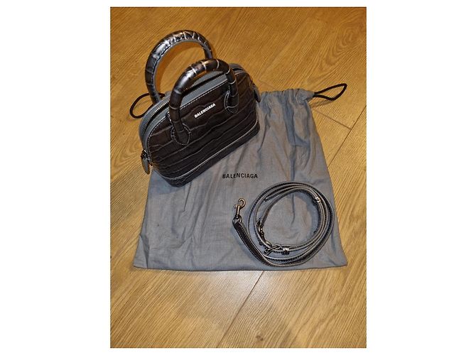 Borsa a mano Balenciaga in pelle grigia Grigio - vista 4