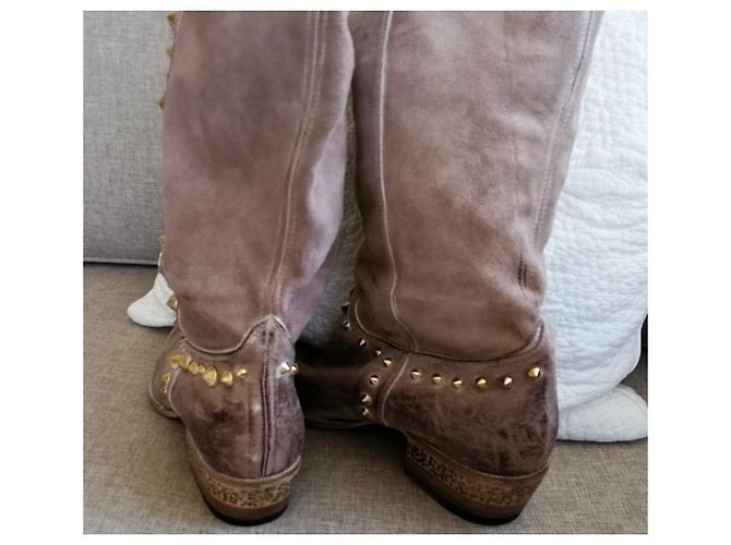 Cesare Paciotti Lederstiefel Sand - Ansicht 3