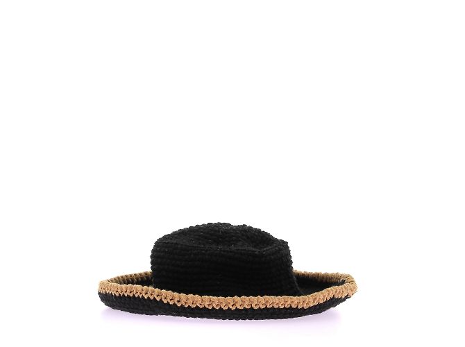 Autre Marque Non Signé / Unsigned hats T.International S Wool Black - view 3