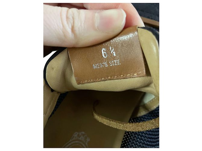 Sneakers basse stringate di Tod's in pelle scamosciata blu navy - vista 7