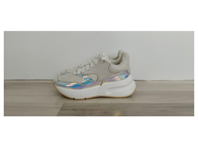 Alexander Mcqueen Sneaker Leder Creme - Ansicht 2