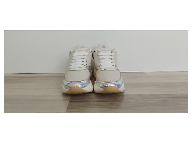 Alexander Mcqueen Sneaker Leder Creme - Ansicht 3