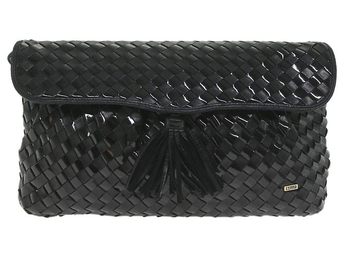 BALLY Borsa a Spalla Pelle Nera Auth bs9690 Nero - vista 13