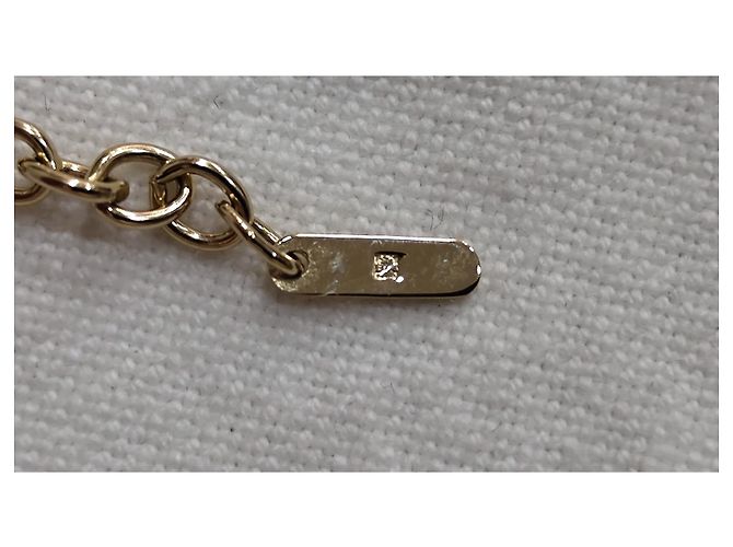 Collana Lalique in placcato oro e silicone rosso dorato D'oro - vista 4