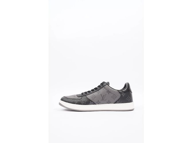 Louis Vuitton Rivoli Pelle monogramma Eclipse bassa EU 43 UK 9 Grigio - vista 3