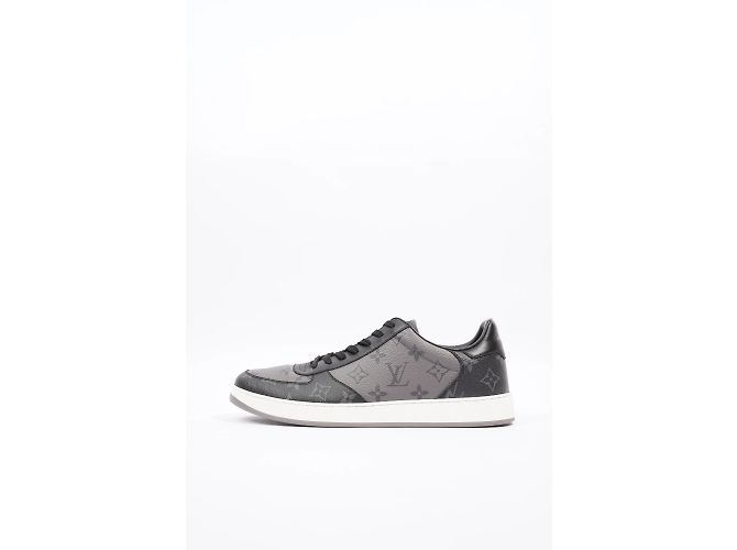 Louis Vuitton Rivoli Pelle monogramma Eclipse bassa EU 43 UK 9 Grigio - vista 5