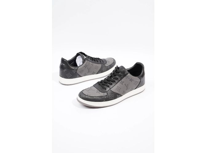 Louis Vuitton Rivoli Pelle monogramma Eclipse bassa EU 43 UK 9 Grigio - vista 9