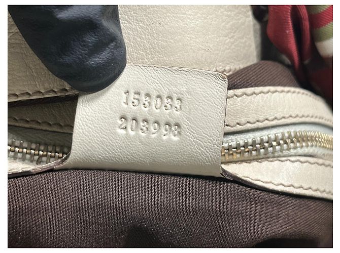 Gucci G/Borsa tote con sciarpa G Positano Beige - vista 13