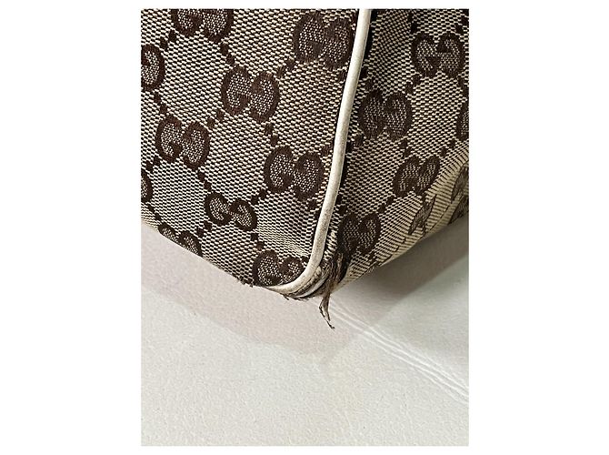 Gucci G/Borsa tote con sciarpa G Positano Beige - vista 4