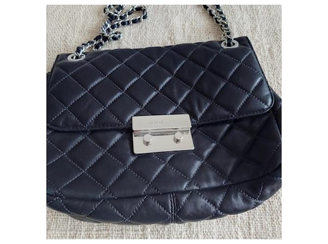 Bolsa acolchoada de couro Michael Kors Preto - vista 2