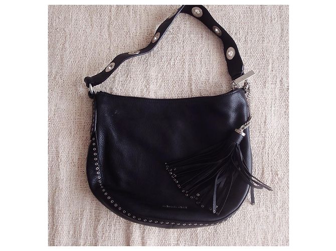 Michael Kors Ledertasche mit Metalldetails Schwarz - Ansicht 2