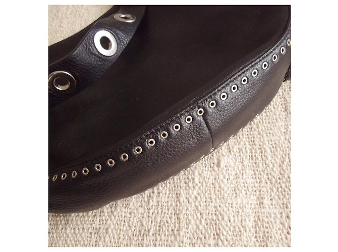 Michael Kors Ledertasche mit Metalldetails Schwarz - Ansicht 8