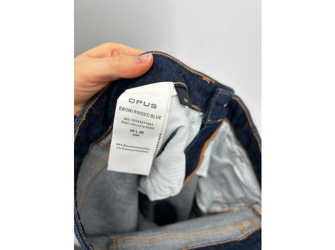 Autre Marque Jeans Opus T.FR 36 Cotone Blu navy - vista 4