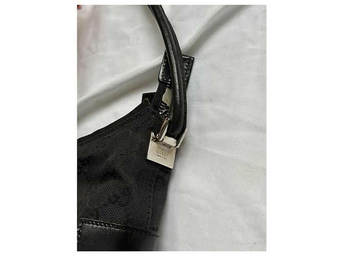 Borsa Hobo Gucci Nera e Grigia in Pelle Nero Grigio antracite - vista 5