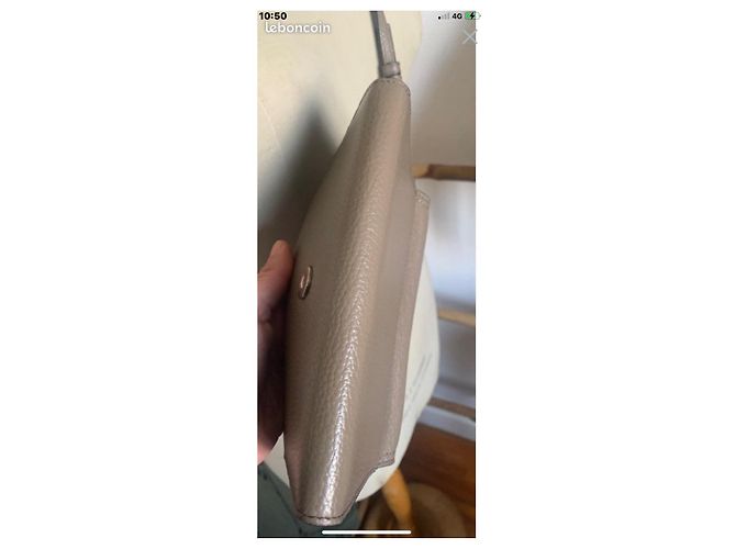 Lancel Sacha borsa a tracolla Portefeuille Telephone taupe in pelle - vista 4