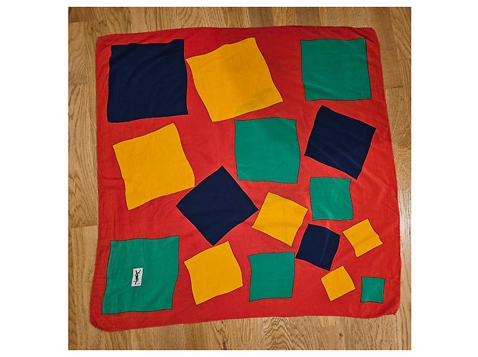 Yves Saint Laurent YSL silk scarf - view 4