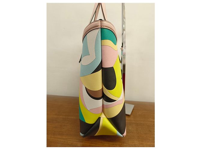 Emilio Pucci Handbag Leather and Cloth Multicolor - view 5