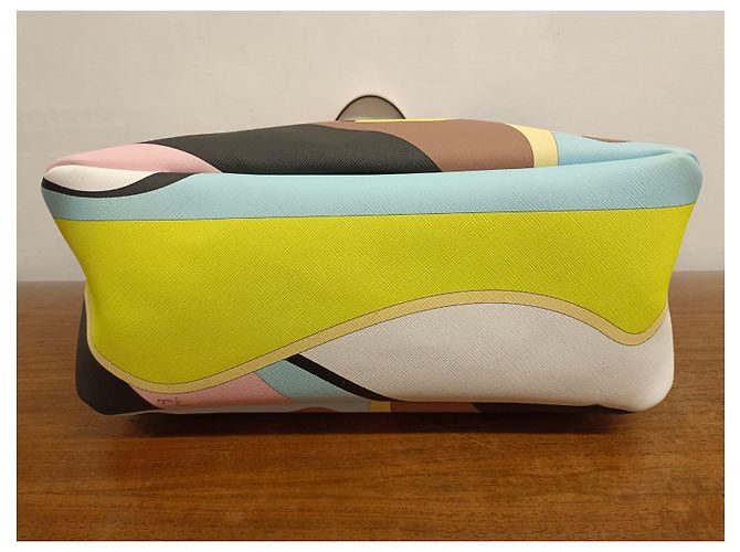 Emilio Pucci Handbag Leather and Cloth Multicolor - view 7