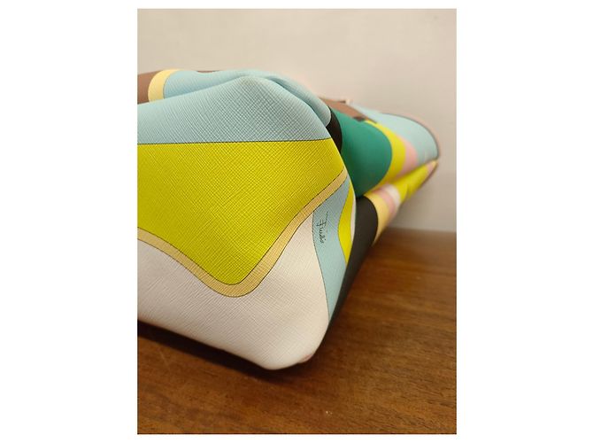 Emilio Pucci Handbag Leather and Cloth Multicolor - view 9