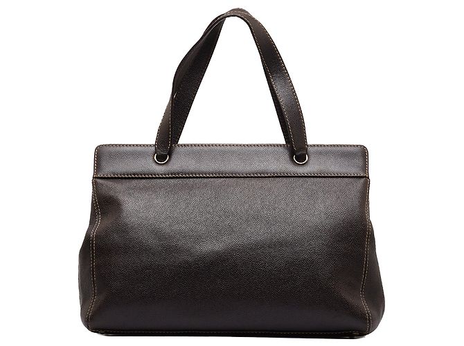 Executive Borsa esecutiva Chanel Caviar marrone - vista 3