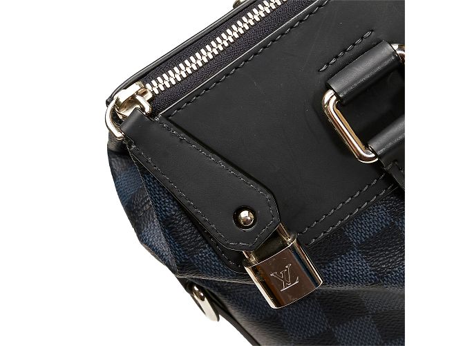 Borsa Louis Vuitton Damier Cobalt Greenwich blu - vista 12