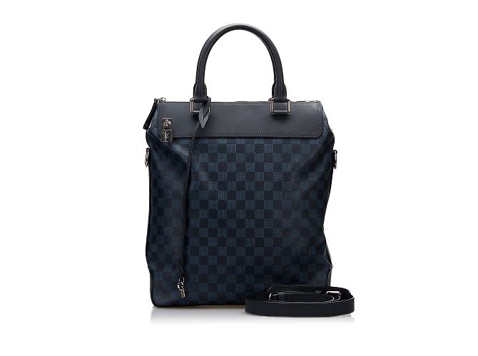 Borsa Louis Vuitton Damier Cobalt Greenwich blu - vista 14
