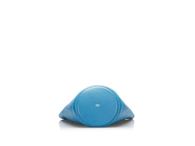 Hermès Secchio blu Hermes Clemence Mangeoire PM - vista 4