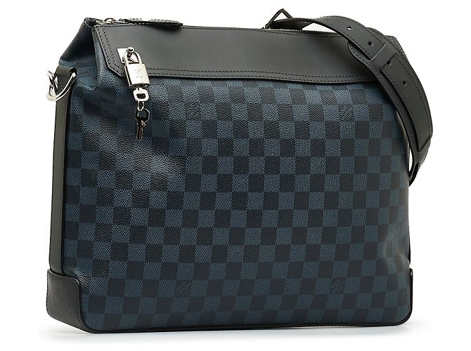 Borsa a tracolla Louis Vuitton Damier Cobalt Greenwich Messenger blu - vista 2
