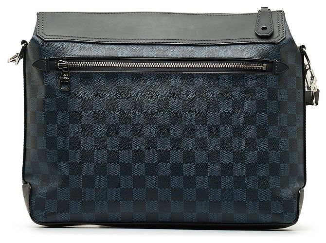 Borsa a tracolla Louis Vuitton Damier Cobalt Greenwich Messenger blu - vista 3