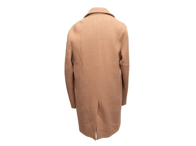 Hellbrauner, mit Wolle gefütterter, pelzgefütterter Mantel von Phillip Lim, Größe S Kamel - Ansicht 3