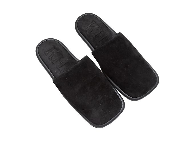 Black Khaite Flat Suede Mules Size 39 - view 2