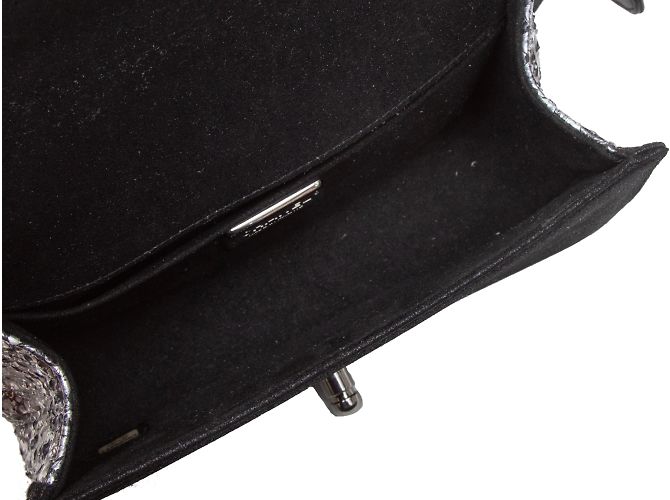 Boy Borsa da ragazzo piccola Chanel in pelle e pelle di serpente nera e argento Nero - vista 5