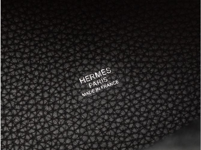 Hermès Borsa in pelle nera Hermes Picotin Togo Nero - vista 5