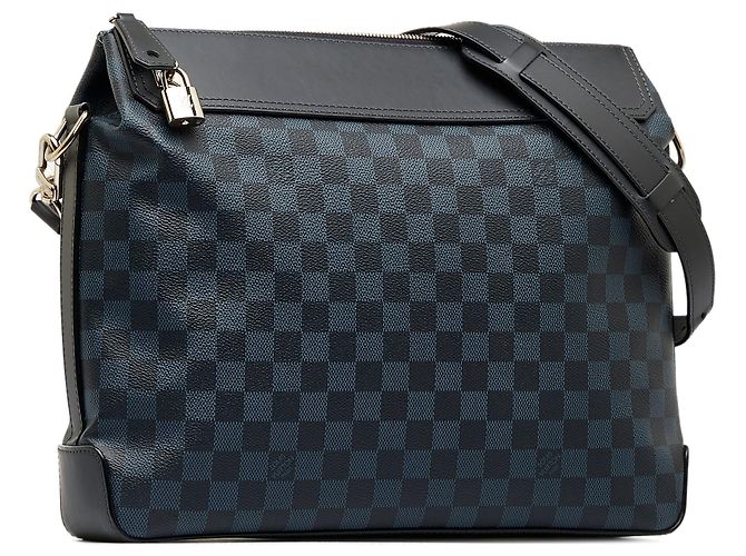 Borsa a tracolla Louis Vuitton Damier Cobalt Greenwich Messenger blu - vista 2