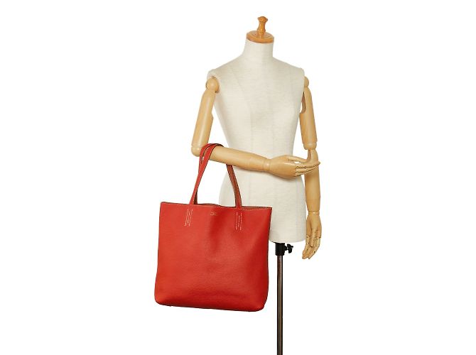 Double sens Hermès Rosso Hermes Clemence foderato Sens 36 Tote bag - vista 9