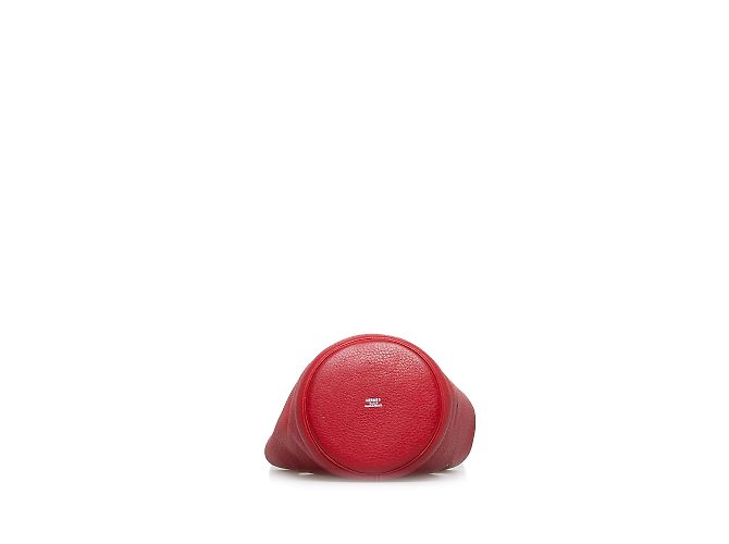 Hermès Secchio rosso Hermes Clemence Mangeoire PM - vista 4