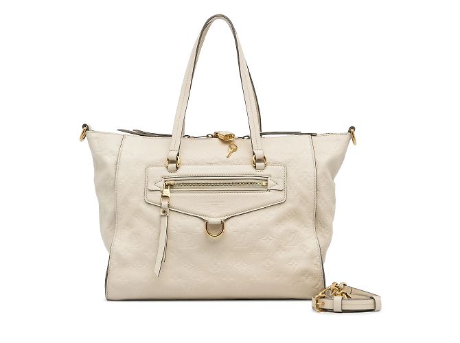 Borsa Louis Vuitton Monogram Empreinte Lumineuse PM bianca Bianco - vista 14