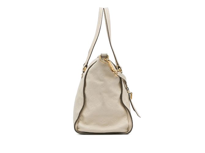 Borsa Louis Vuitton Monogram Empreinte Lumineuse PM bianca Bianco - vista 4