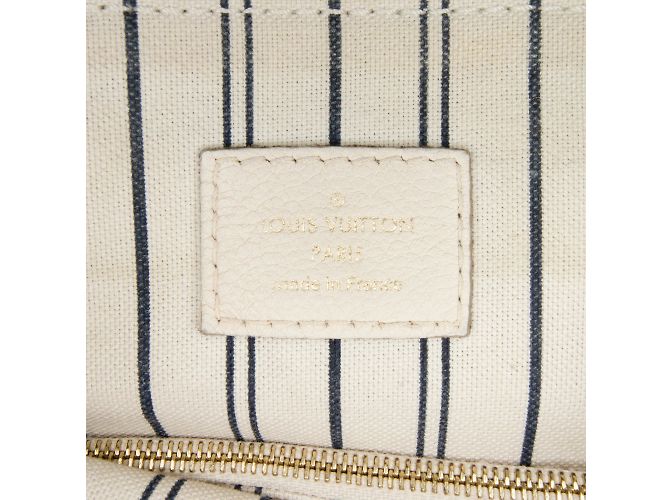 Borsa Louis Vuitton Monogram Empreinte Lumineuse PM bianca Bianco - vista 7