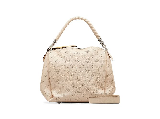 Borsa Louis Vuitton Monogram Mahina Babylone con catena BB beige - vista 11