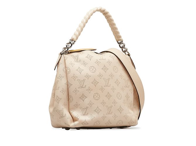 Borsa Louis Vuitton Monogram Mahina Babylone con catena BB beige - vista 2