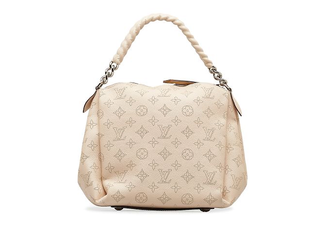 Borsa Louis Vuitton Monogram Mahina Babylone con catena BB beige - vista 3