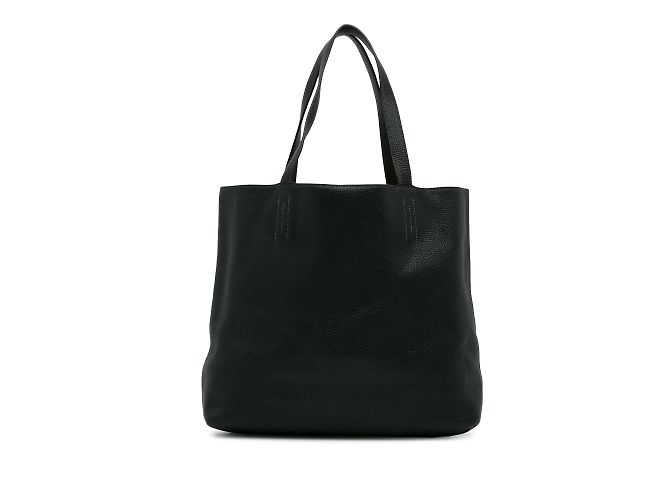 Double sens Schwarze, mit Hermès Clemence gefütterte Sens 36 Tote bag - Ansicht 5
