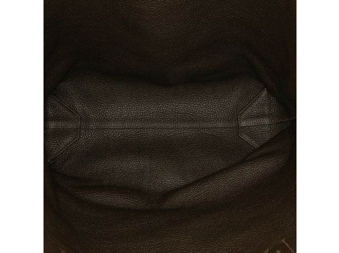 Double sens Schwarze, mit Hermès Clemence gefütterte Sens 36 Tote bag - Ansicht 7