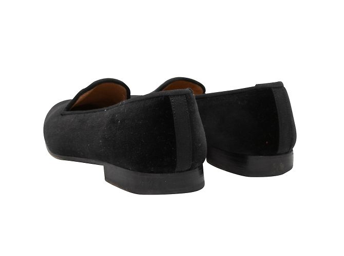 Stubbs & Wootton Mocassini in velluto Stubbs e Wootton neri e multicolori 37.5 Nero - vista 4