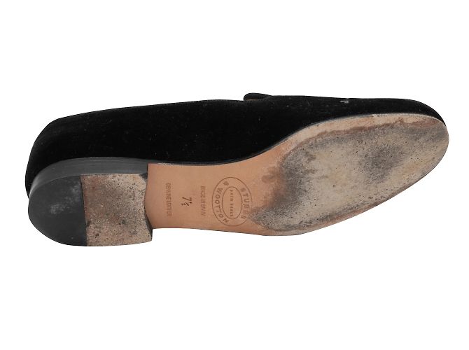Stubbs & Wootton Mocassini in velluto Stubbs e Wootton neri e multicolori 37.5 Nero - vista 5