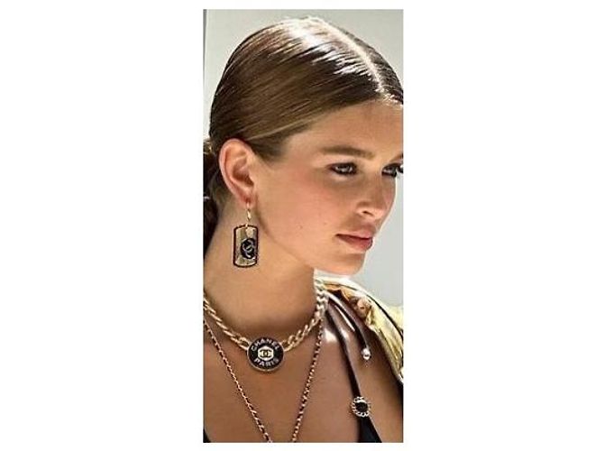 Orecchini Chanel dorati in metallo D'oro - vista 5